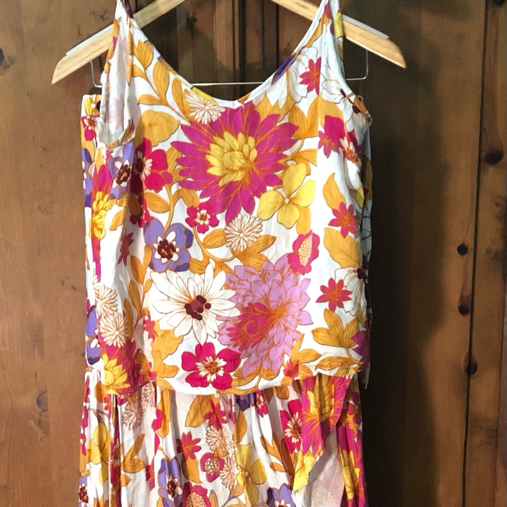 Floral Sleeveless Skirt set